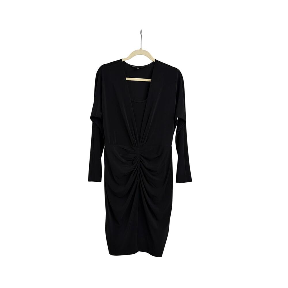 White House Black Market Fitted Bodycon Stretch Long Sleeve Twist Front MP 8/10